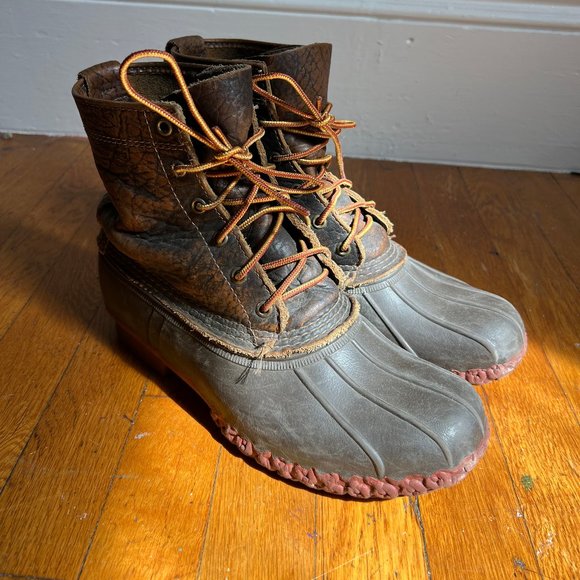 LL Bean Duck Boots, 8" Bison, - Picture 5 of 6